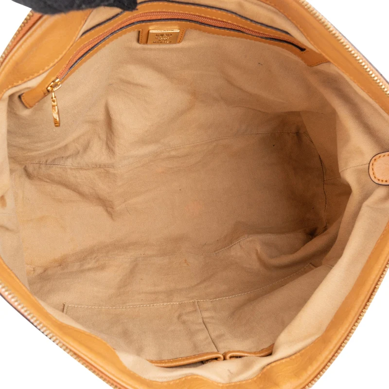 MCM Monogram Visetos Satchel Tote Shoulder Bag