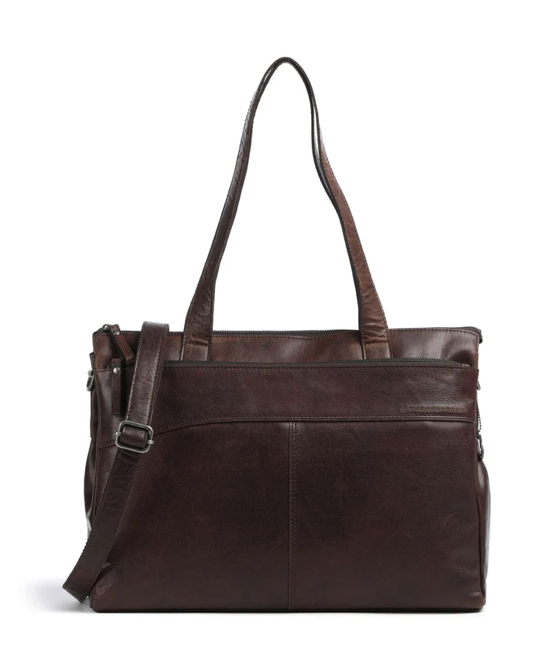 Spikes & Sparrow Bronco Yasmijn Shopper dark brown