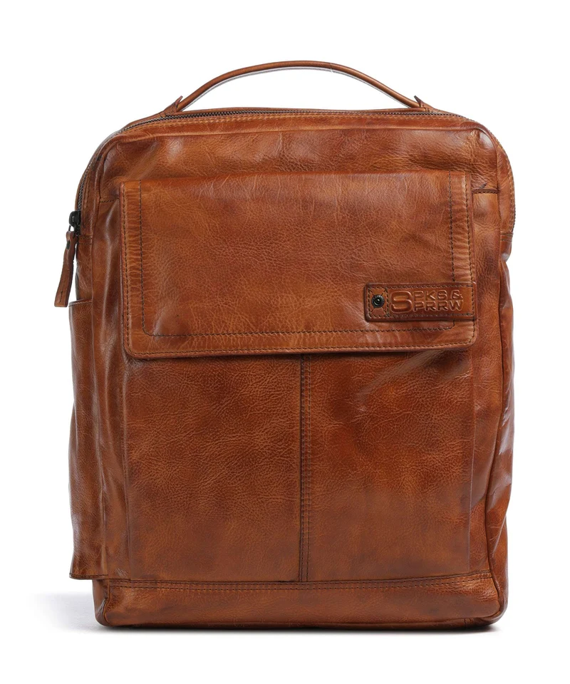Spikes & Sparrow Apache Fred Laptop-Rucksack brandy