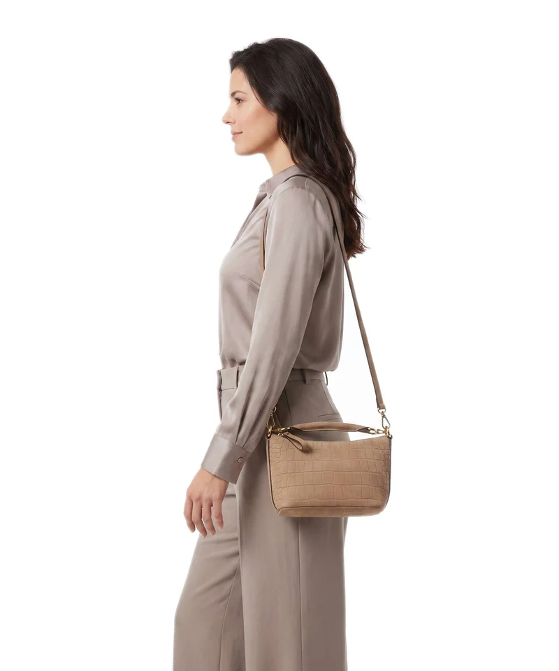 Lauren Ralph Lauren Blaike Mini Umhängetasche camel