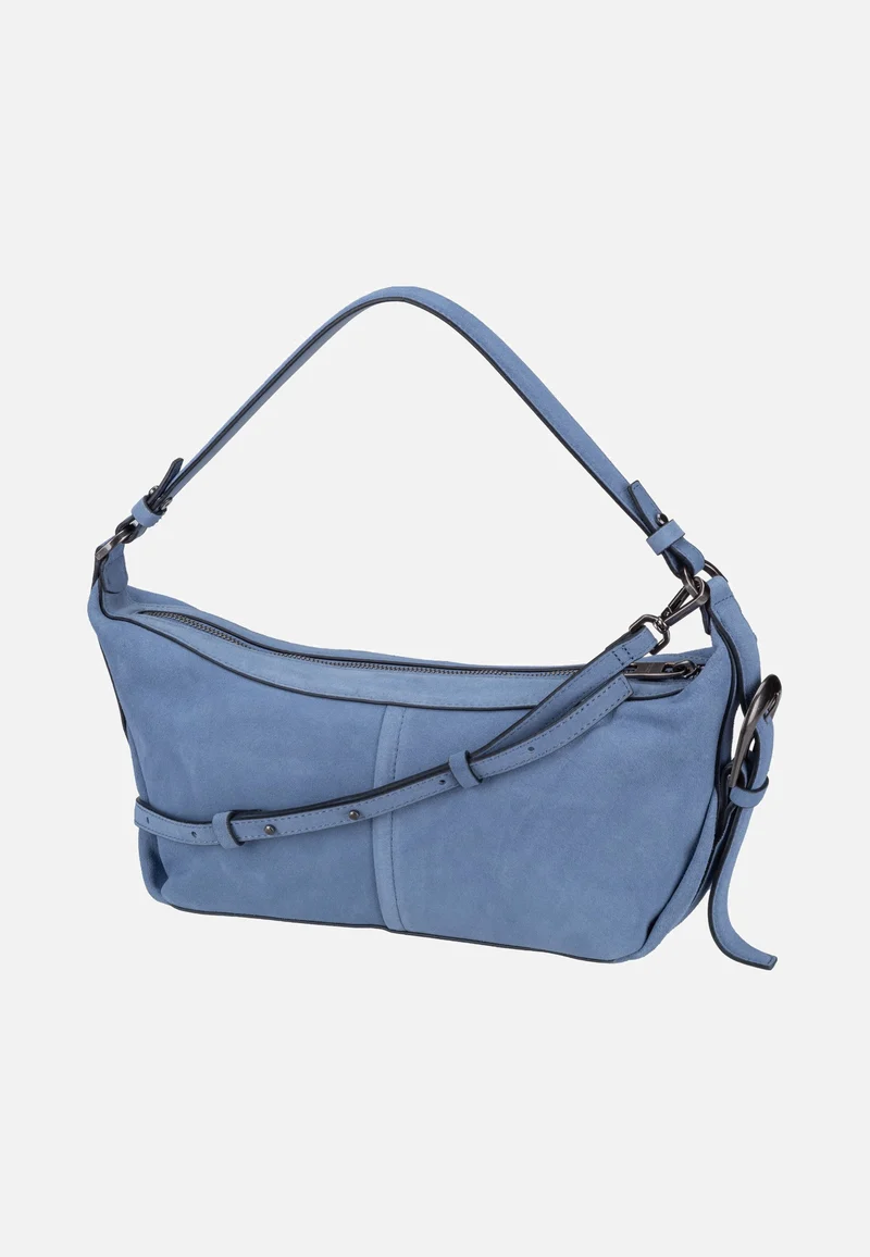 Paris II Hobo S Hydro Suede Flower Blue - Hobo Bag