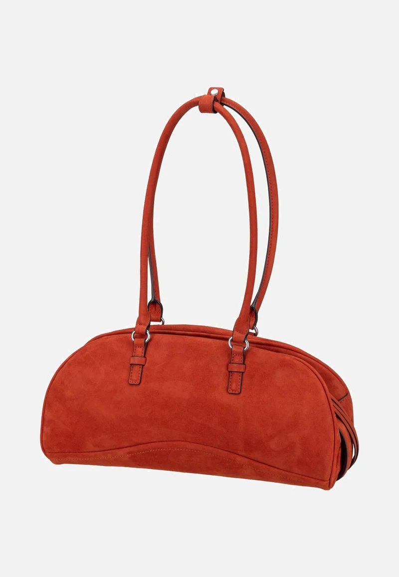 Capri Satchel M Suede Red Rock - Satchel