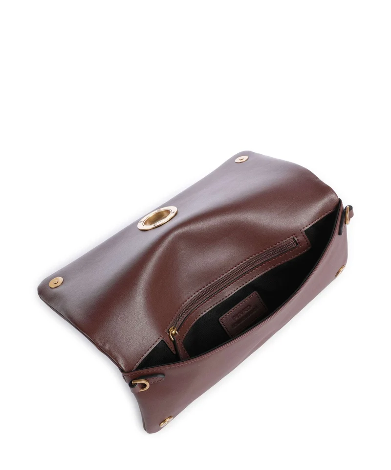 Pinko Click Soft Classic Umhängetasche castano intenso/antique gold