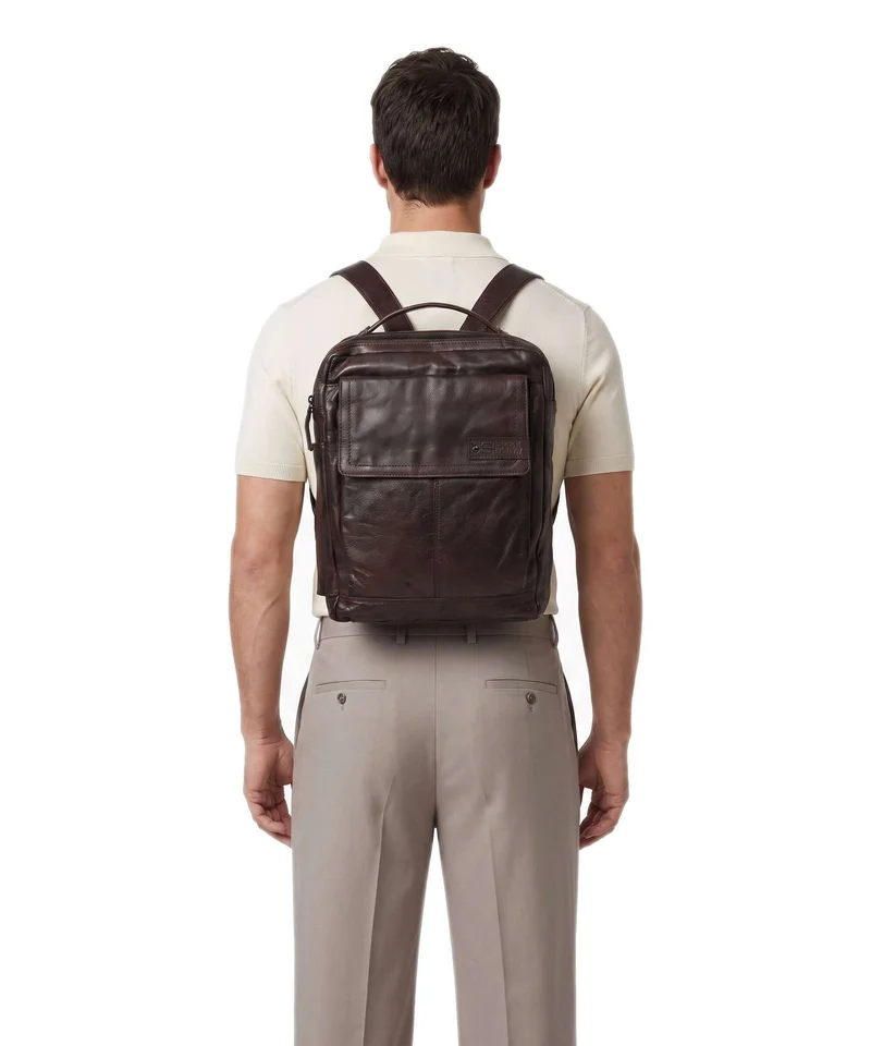 Spikes & Sparrow Apache Fred Laptop-Rucksack dark brown