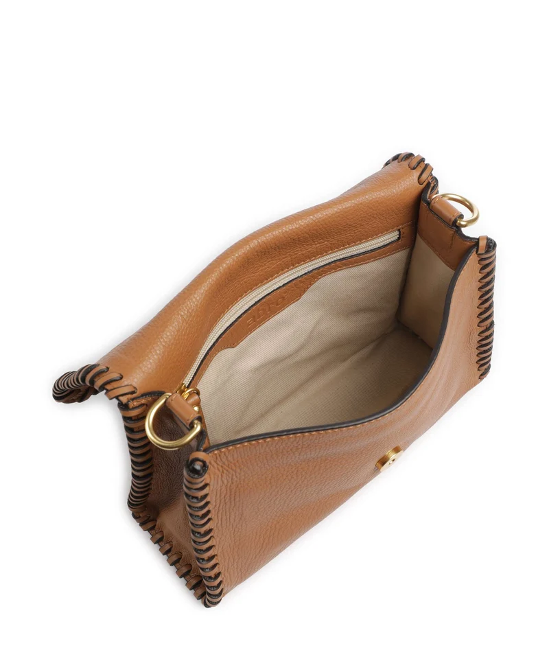 Abro Dalia Temi Stitch Schultertasche cuoio