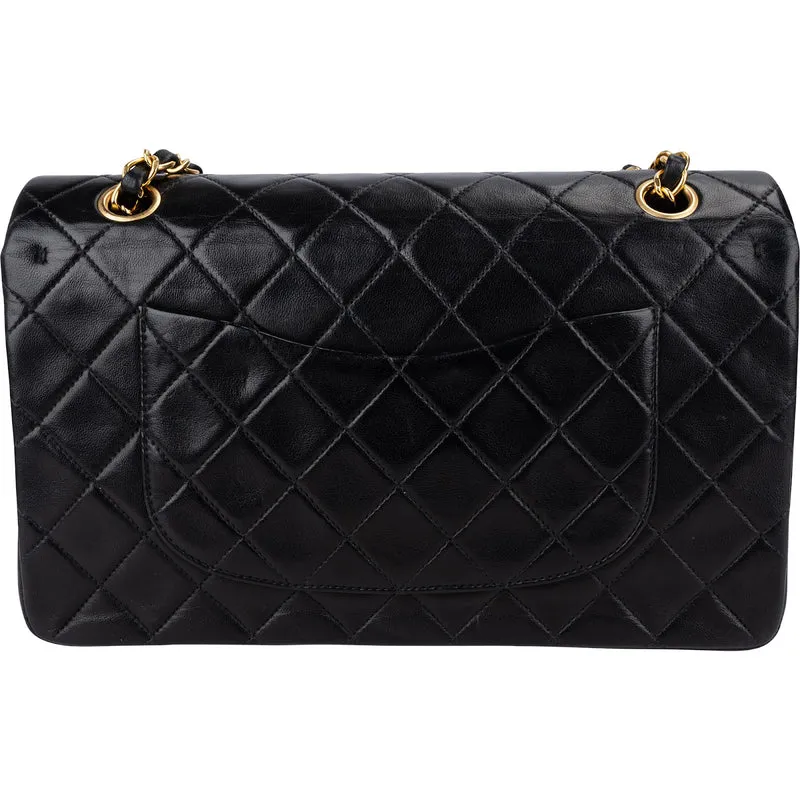 Chanel Quilted Lambskin 24K Gold Medium Double Flap Shoulder Bag