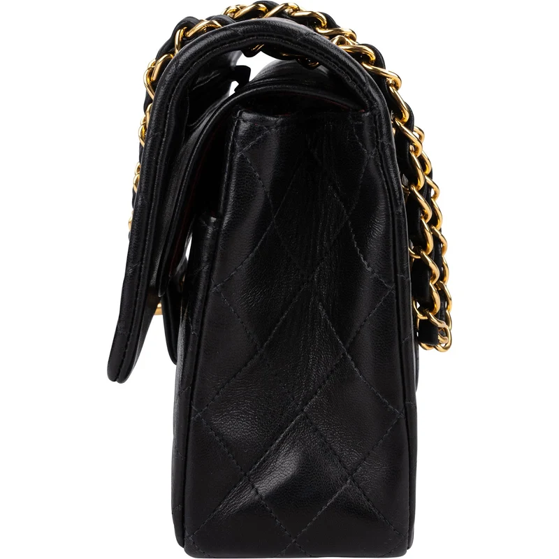 Chanel Quilted Lambskin 24K Gold Medium Double Flap Shoulder Bag