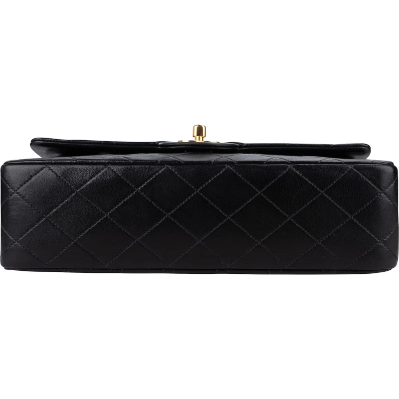 Chanel Quilted Lambskin 24K Gold Medium Double Flap Shoulder Bag
