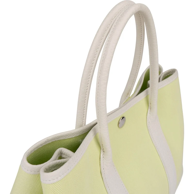 Hermès Toile Canvas Leather Garden Party 30 Tote Handbag
