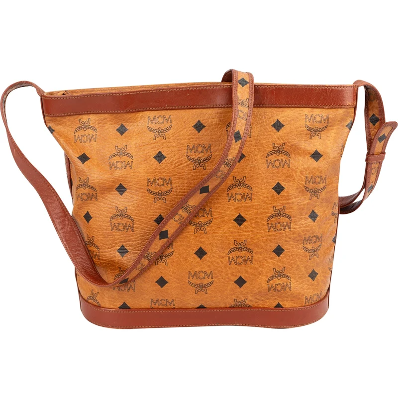 MCM Monogram Visetos Bucket Shoulder Crossbody Bag
