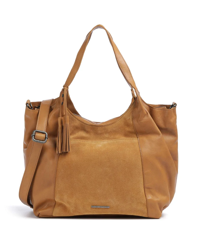 Spikes & Sparrow Suede Mix Ryana Shopper tan