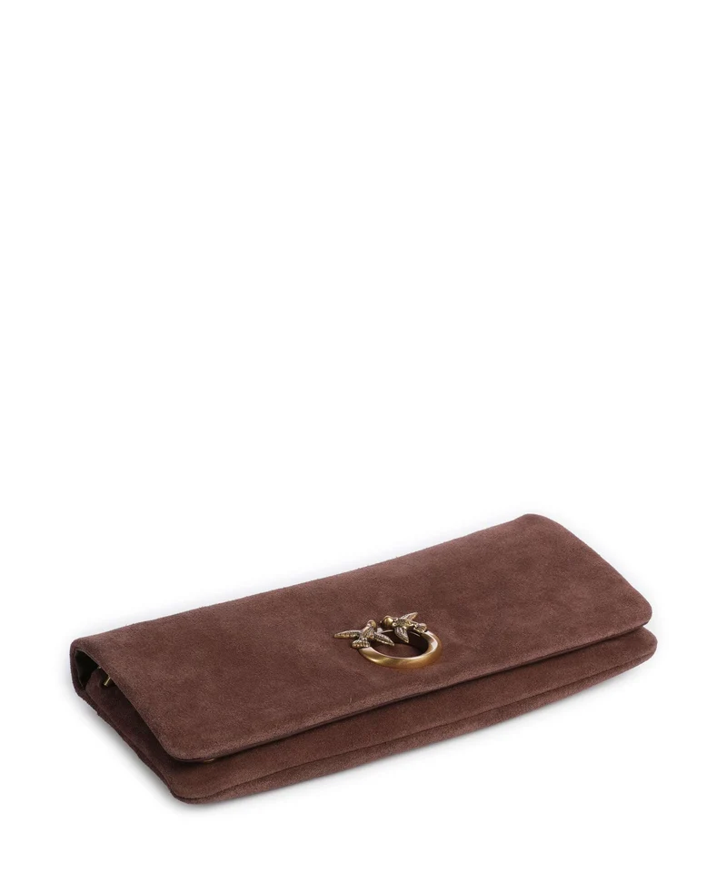 Pinko Love Click Soft Horizontal Classic Umhängetasche castano intenso/antique gold