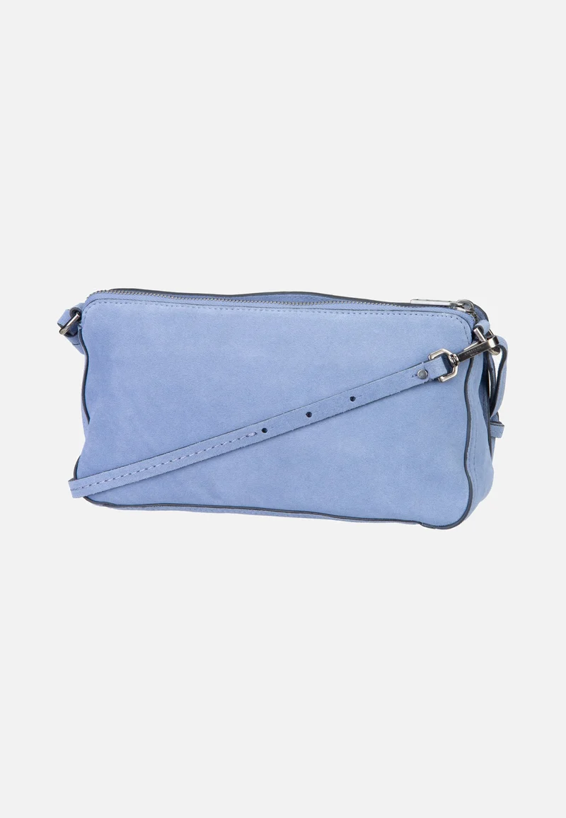 Clarice II Crossbody M Hydro Suede Flower Blue - Crossbody Bag