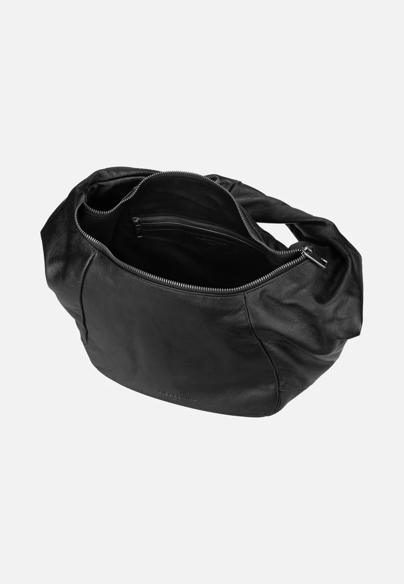 Farrah II Hobo M YAK 3D Leather Black - Hobo Bag