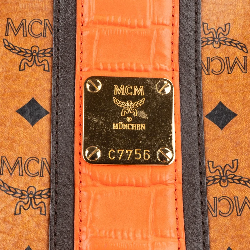 MCM Monogram Visetos Liz Shopper Shoulder Bag