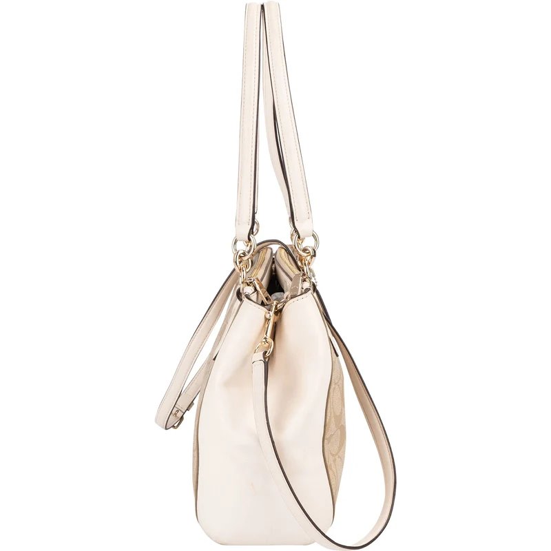 Coach Monogram Signature Christie Carryall Satchel Shoulder Bag