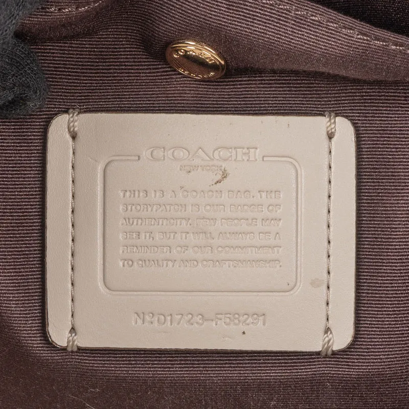 Coach Monogram Signature Christie Carryall Satchel Shoulder Bag