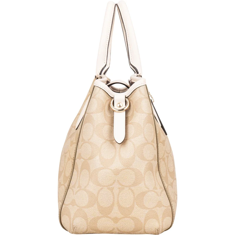 Coach Monogram Signature Canvas Margot Carryall Handbag