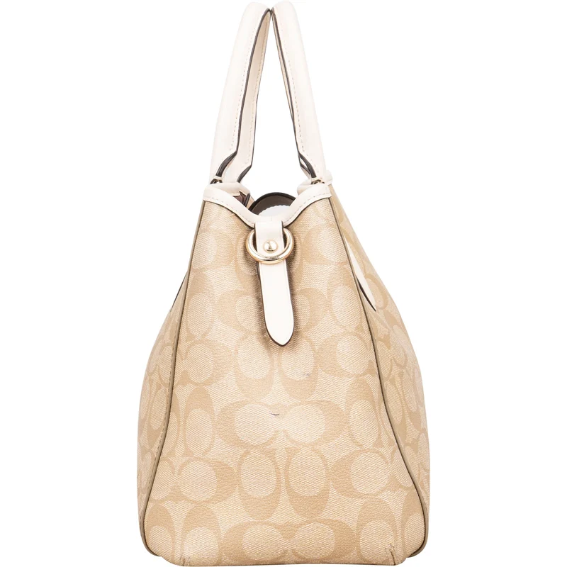 Coach Monogram Signature Canvas Margot Carryall Handbag