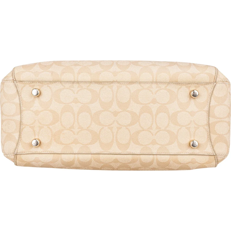 Coach Monogram Signature Canvas Margot Carryall Handbag