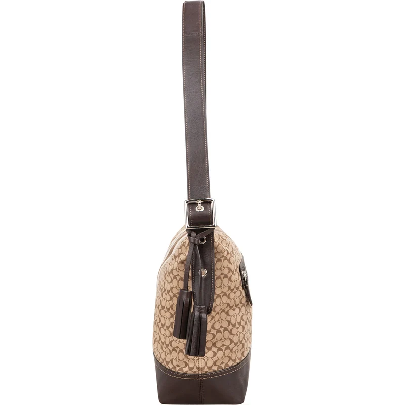 Coach Monogram Stripe Crossbody Bag