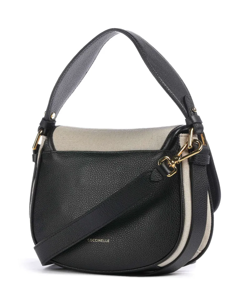 Coccinelle Mavery Canvas Handtasche natural/noir
