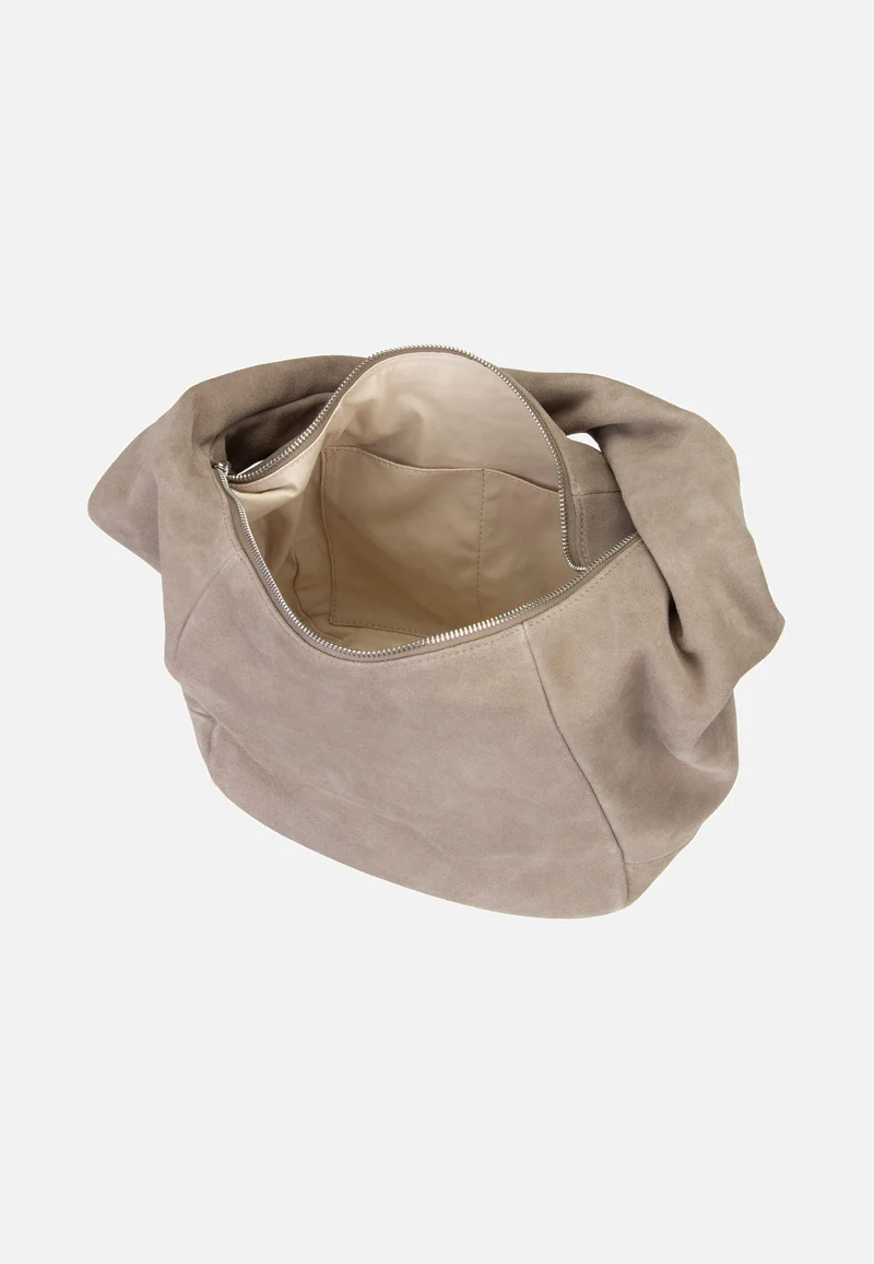 Farrah II Hobo M Hydro Suede Neutral Grey - Hobo Bag