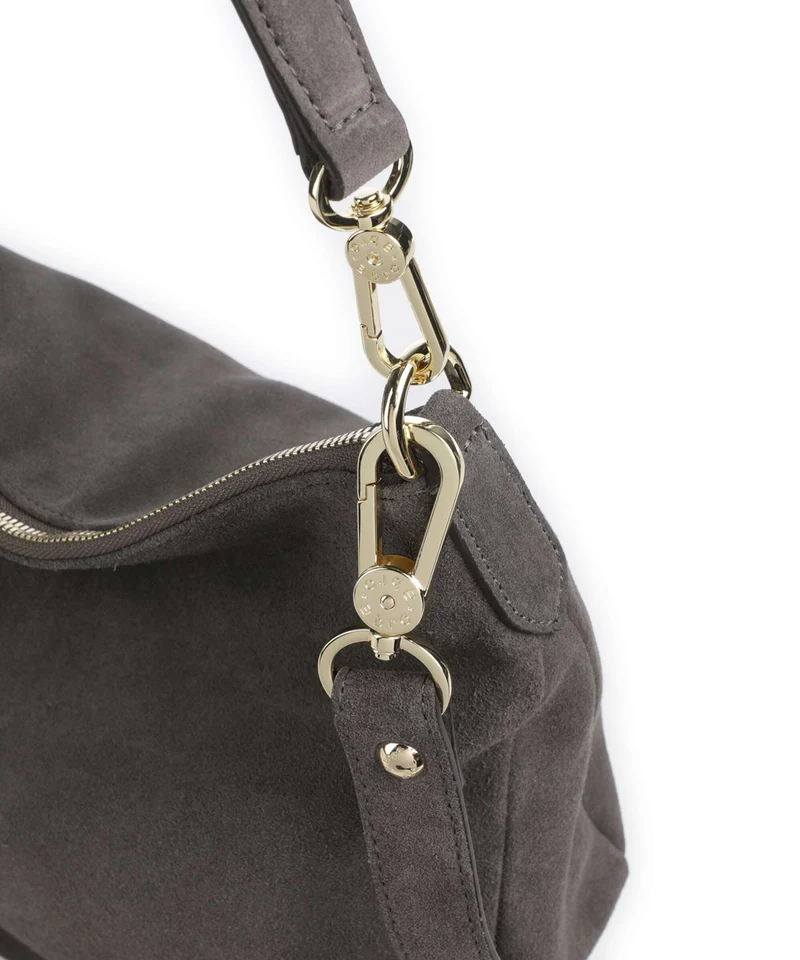 Abro Suede Juna Small Beuteltasche grey