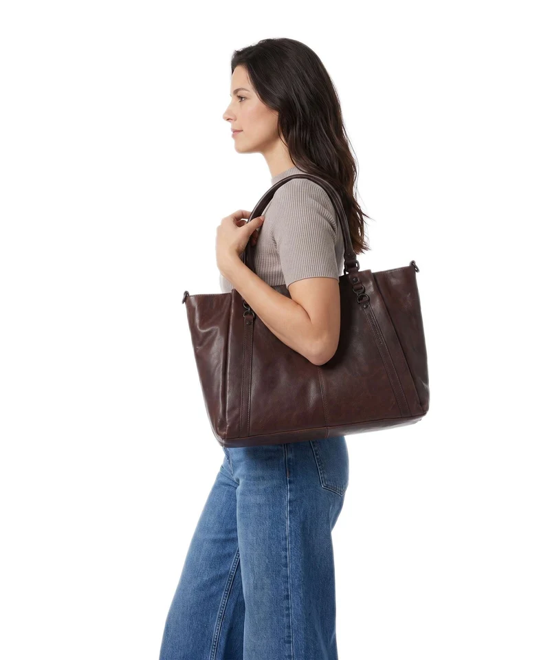 Spikes & Sparrow Bronco Dominique Shopper dark brown