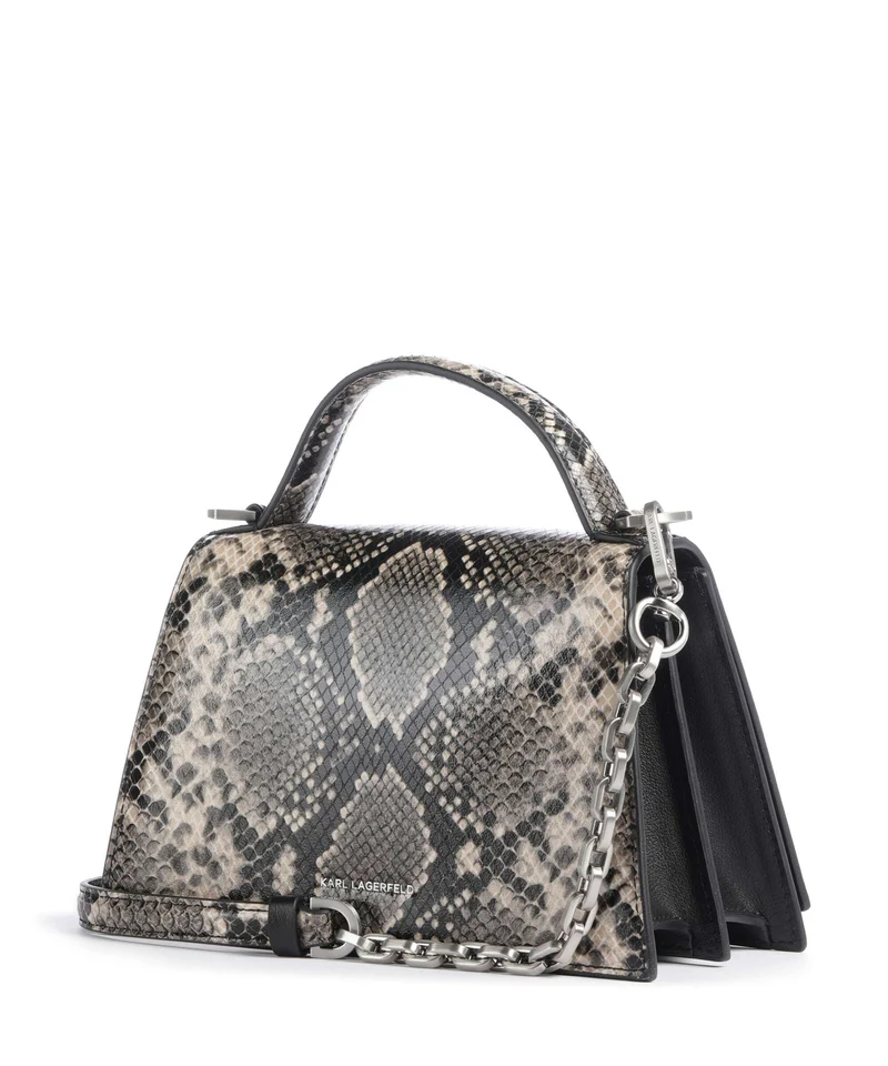 Karl Lagerfeld K/Signature 2.0 Small Umhängetasche natural snake aop