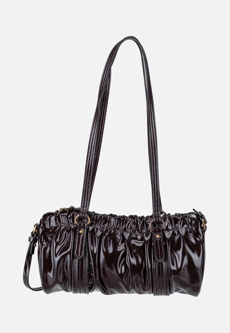 Faye Hobo XS Shiny Deep Soil - Hobo Bag