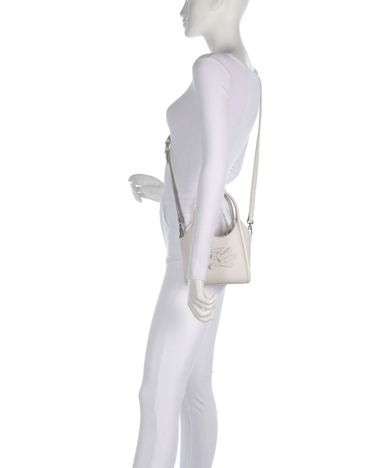 Karl Lagerfeld K/Autograph Mini Umhängetasche off white