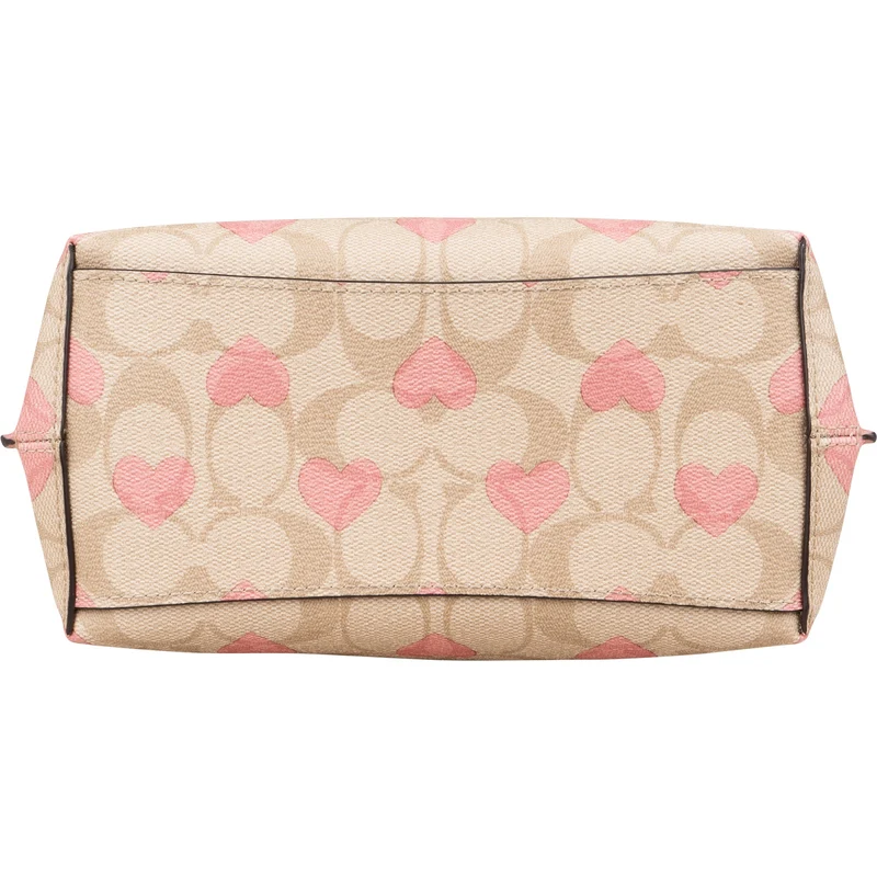 Coach Signature Monogram Heart Print Mollie Bucket Handbag