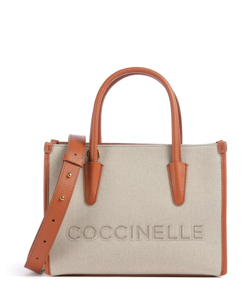 Coccinelle Myrtha Canvas Handtasche natural/crab