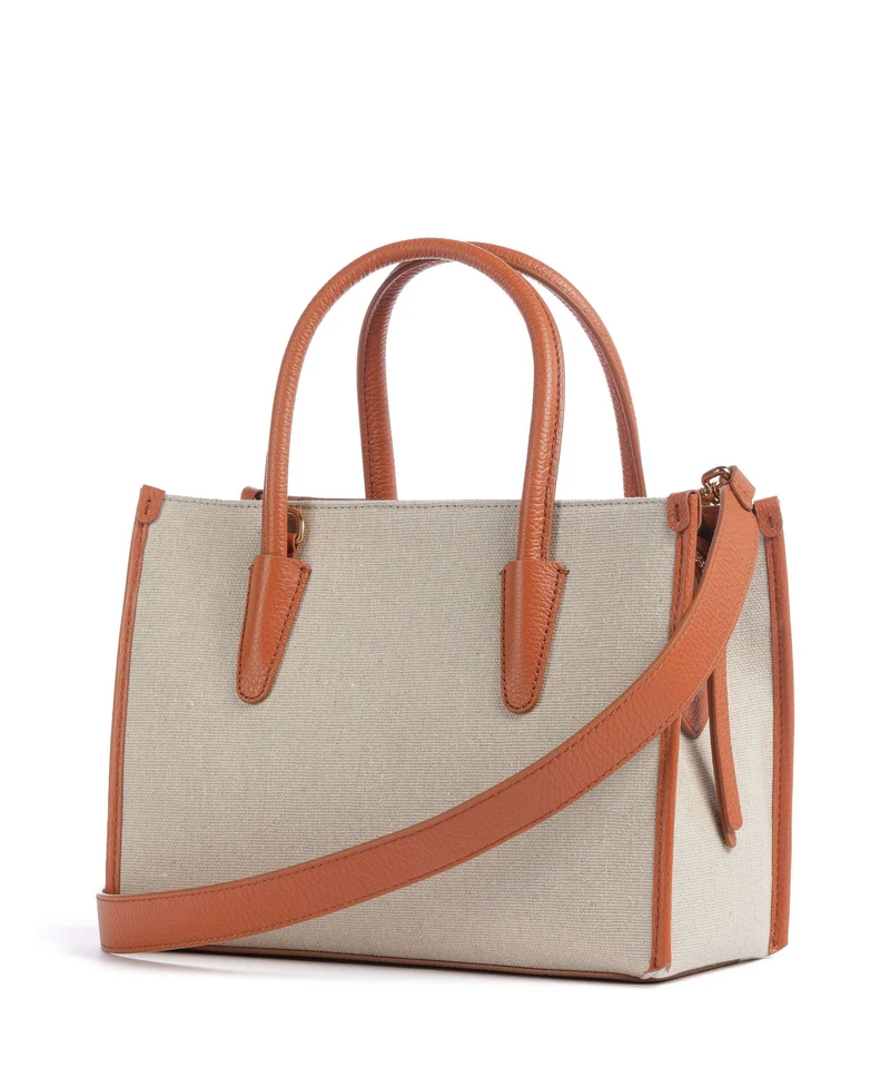 Coccinelle Myrtha Canvas Handtasche natural/crab
