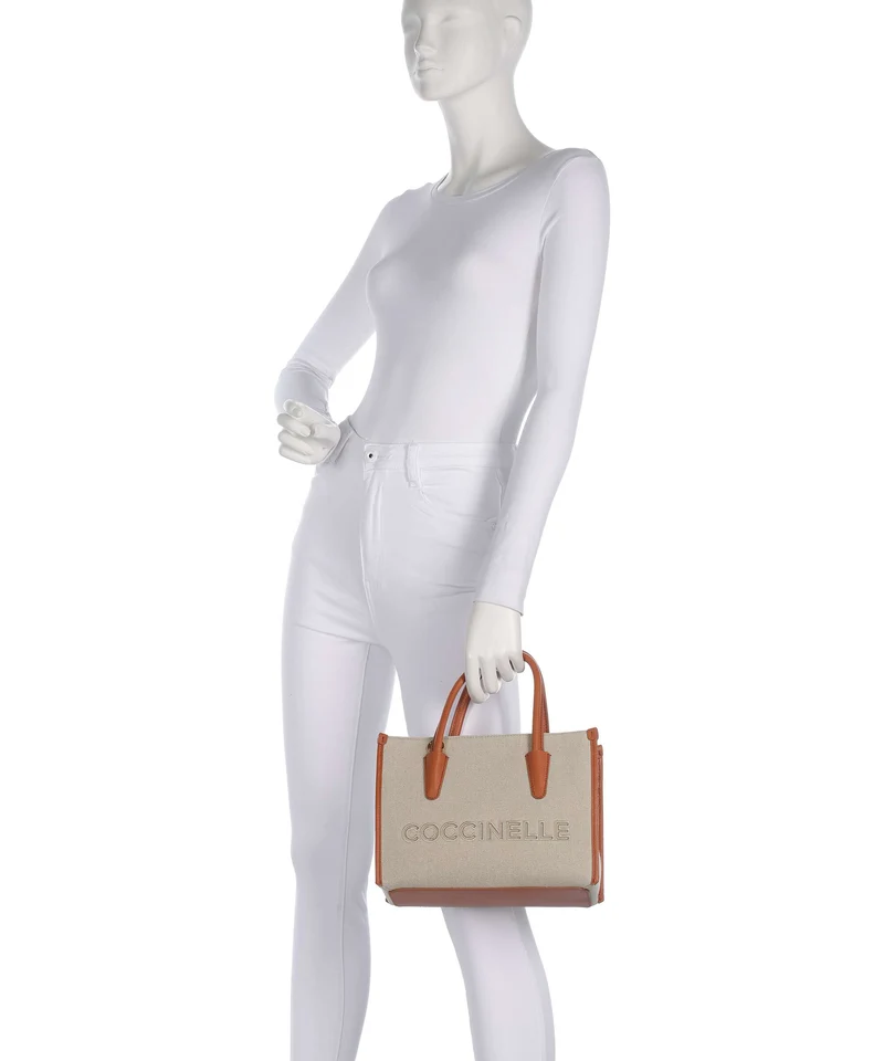 Coccinelle Myrtha Canvas Handtasche natural/crab