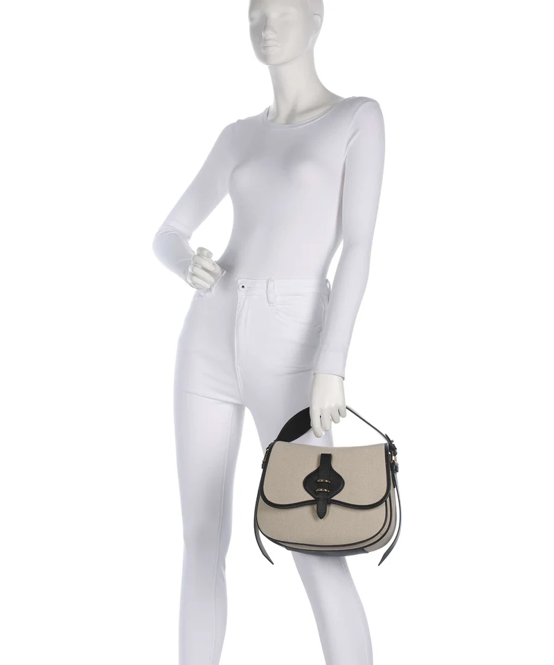 Coccinelle Mavery Canvas Handtasche natural/noir
