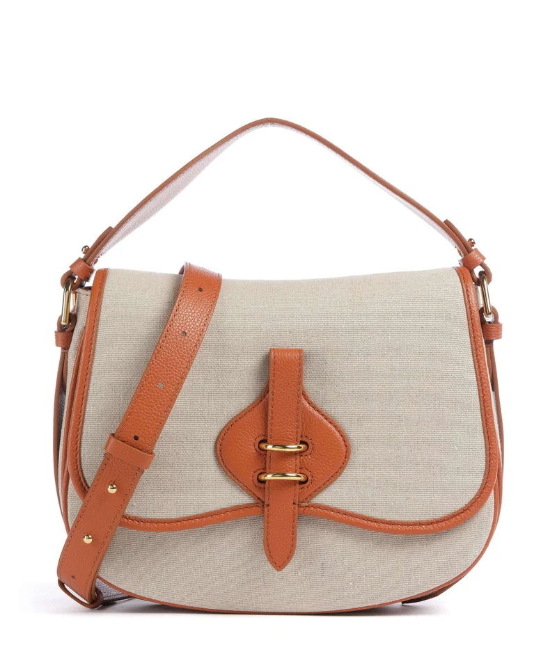 Coccinelle Mavery Canvas Handtasche natural/crab