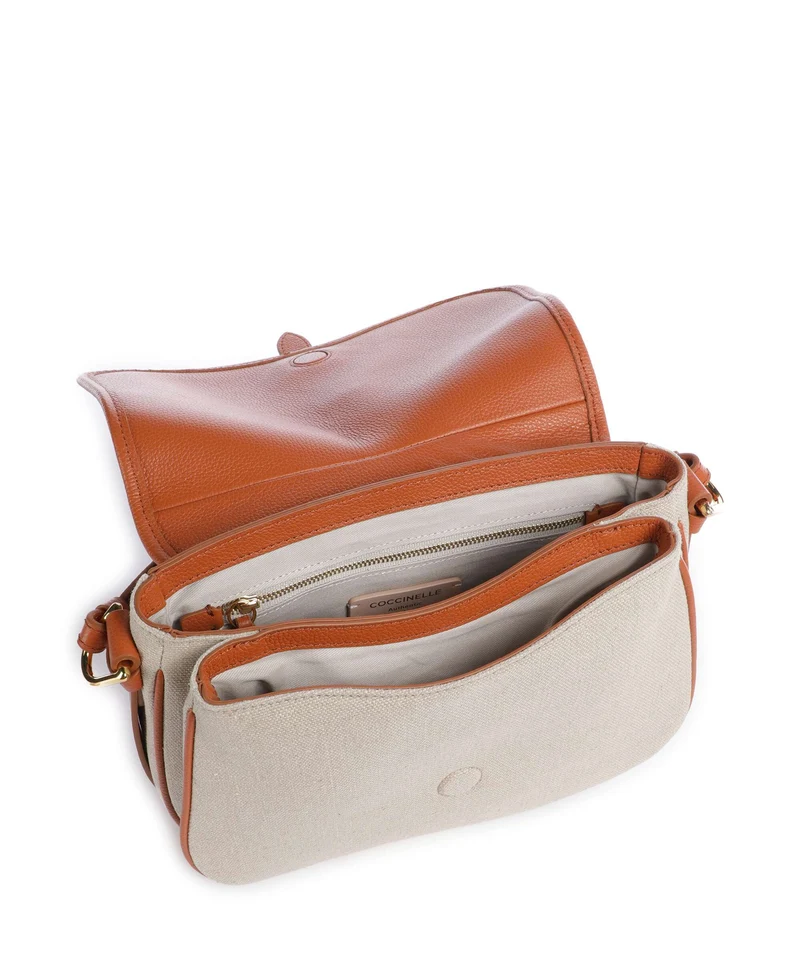 Coccinelle Mavery Canvas Handtasche natural/crab