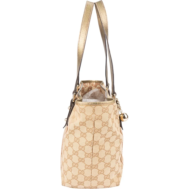 Gucci Monogram GG Canvas Jolicoeur Tote Shoulder Bag