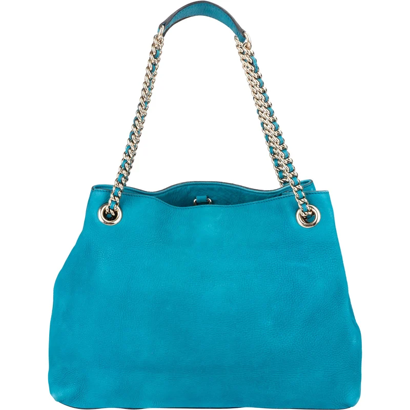 Gucci Grained Nubuk Leather GG Soho Tote Shoulder Bag