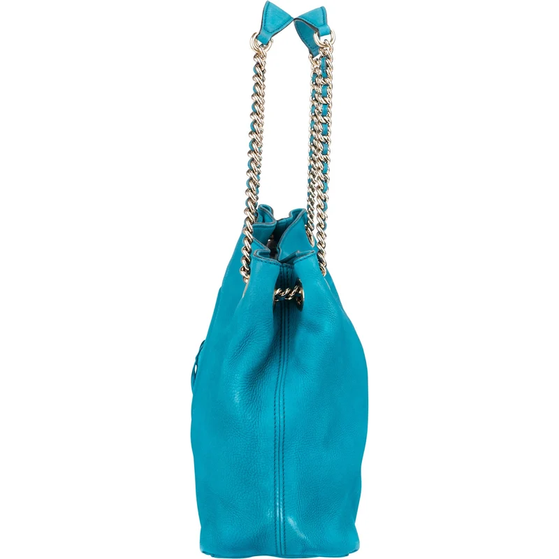 Gucci Grained Nubuk Leather GG Soho Tote Shoulder Bag