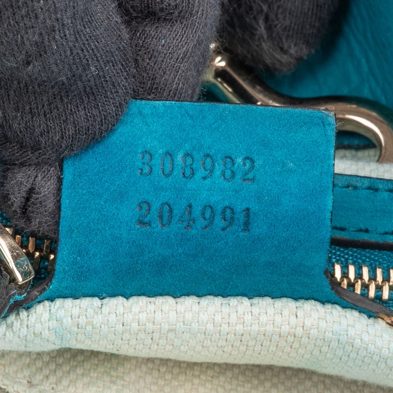 Gucci Grained Nubuk Leather GG Soho Tote Shoulder Bag