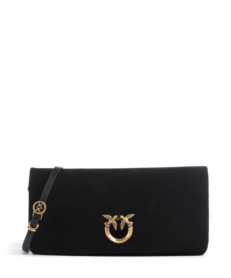 Pinko Love Click Soft Horizontal Classic Umhängetasche nero/antique gold