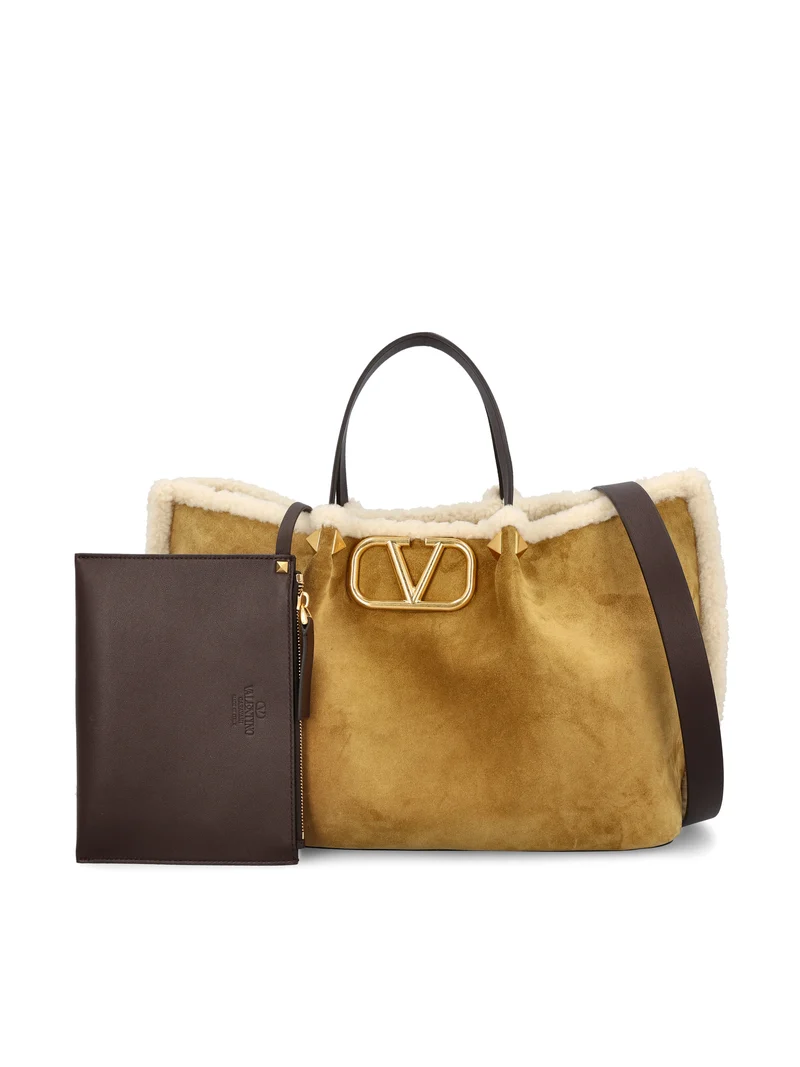 VALENTINO GARAVANI Borsa Shopping Media Valentino Garavani In Suede