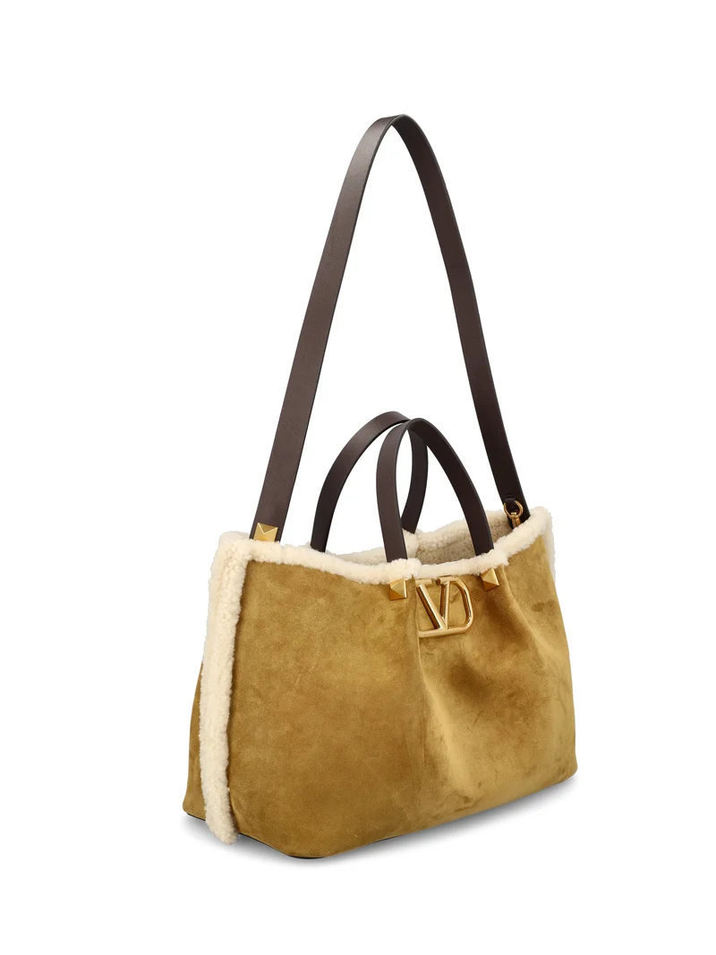 VALENTINO GARAVANI Borsa Shopping Media Valentino Garavani In Suede