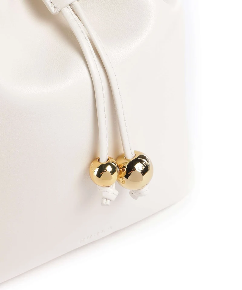 Furla Sfera Soft Mini Bucket Handtasche panna