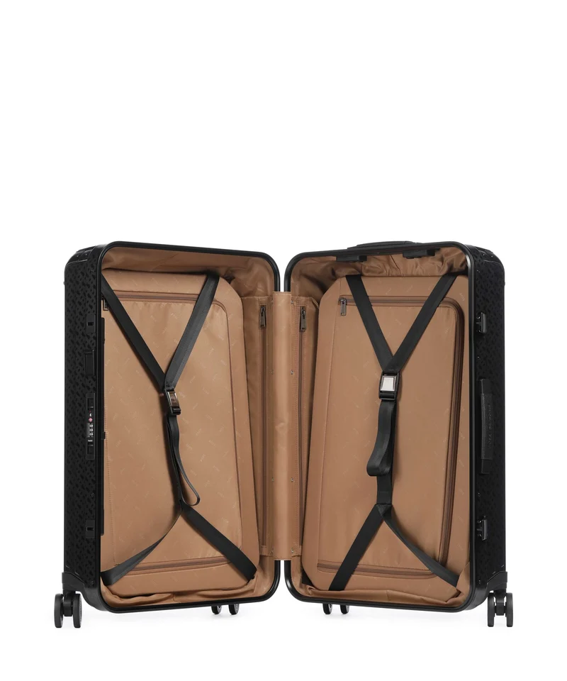 Samsonite Lite-Box Alu Boss Edition 4-Rollen Trolley graphite monogram