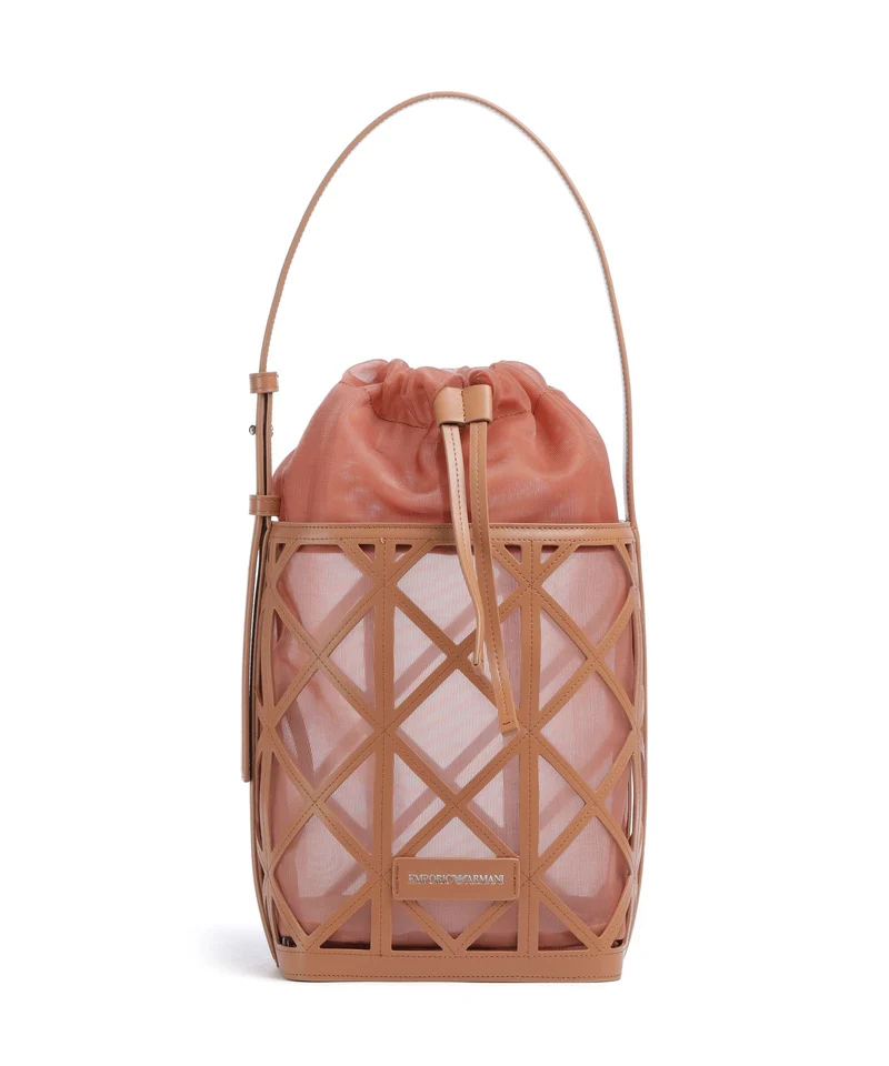 Emporio Armani Deva M Bucket Handtasche terracotta