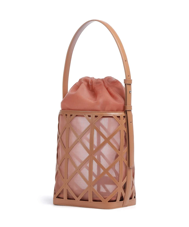 Emporio Armani Deva M Bucket Handtasche terracotta